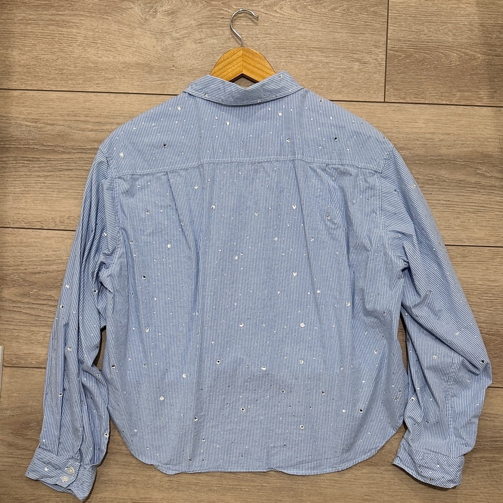 Jason Wu Rhinestone Button-up Top - Picture 4 of 4